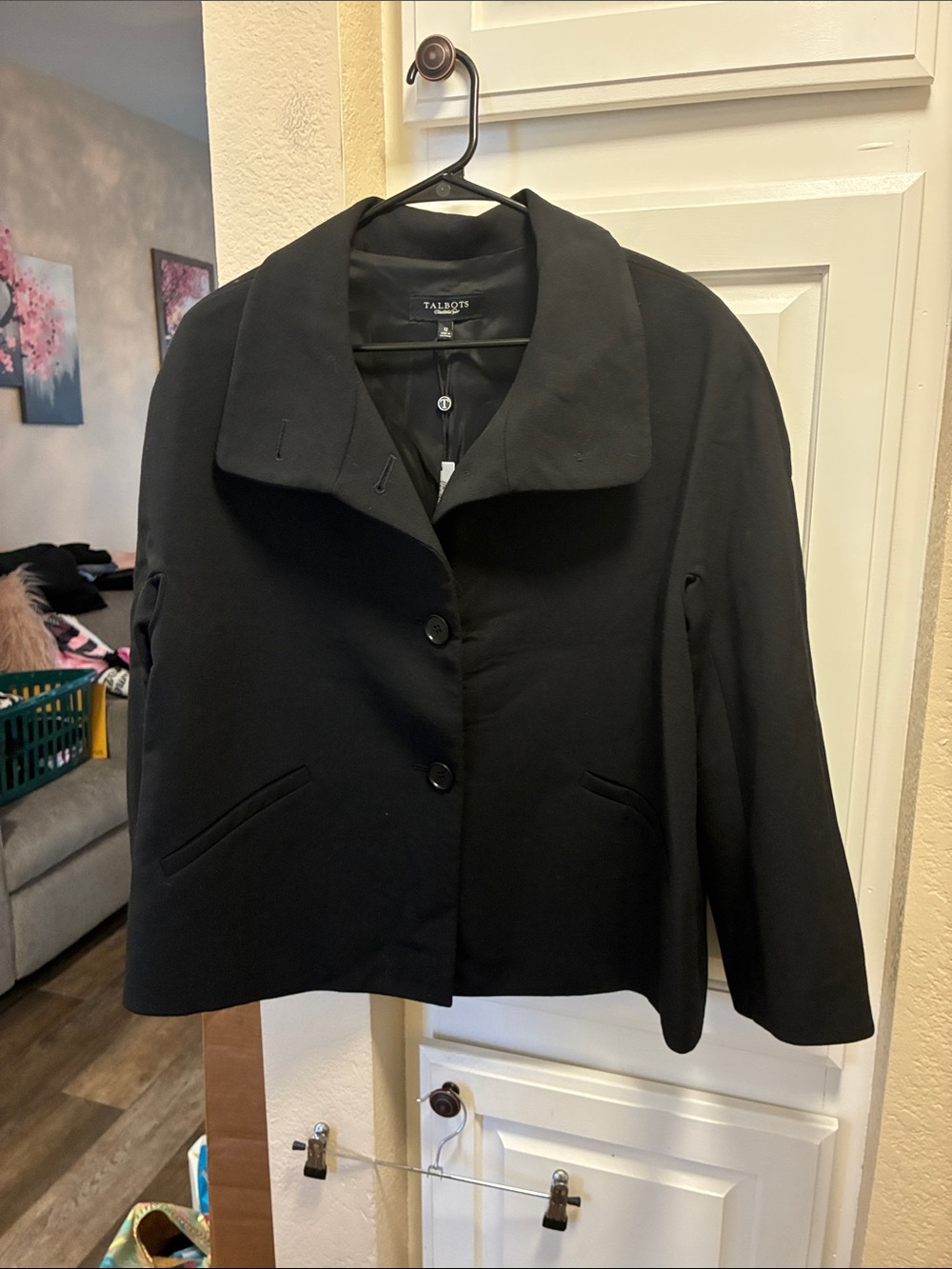 Talbots black wool blend “The Jackie Fit” blazer NWT